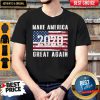 Awesome American Flag Make America 2020 Great Again Shirt