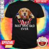 Nice Blood Inside Me Golden Retriever Dog American Flag Best Dog Dad Ever Shirt