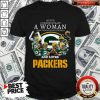 Never Underestimate A Woman Who Understands Baseball And Loves Packers Shirt