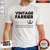 Official Vintage Farrier Definition Knows More Than He Says And Notices More Than You Realize Shirt