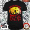 Original Childcare Providers Love Brains Halloween Shirt
