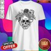 Black And White Skull Day Of The Dead Shirt