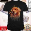 Nice Golden Retriever Painting Dog Art Print Shirt- Design By Romancetees.com
