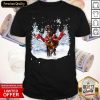 Horse Warm Red Scarf For Horse Lover Merry Christmas Shirt- Design By Romancetees.com