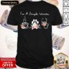 Nice I’m A Simple Woman Coffee Dog Medical Flowers Shirt- Design By Romancetees.com