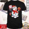 Official Basketball Snowman Christmas Shirt- Design By Romancetees.com