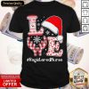 Love Hat Santa And Reindeer #Registered Nurse Worker Ugly Christmas Shirt- Design By Romancetees.com
