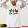 Chickens Leopard Plaid Lights Merry Christmas Shirt- Design By Romancetees.com
