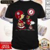 The Peanuts Charlie Brown And Snoopy Woodstock Alabama Crimson Tide Football Shirt- Design By Romancetees.com