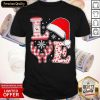 Love Hat Santa And Reindeer Ugly Christmas Shirt- Design By Romancetees.com