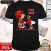 The Peanuts Charlie Brown And Snoopy Woodstock Nebraska Cornhuskers Football Shirt- Design By Romancetees.com