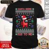 Imposter Santa Seems Sus To Me Among Us Ugly Christmas Shirt- Design By Romancetees.com