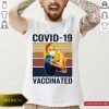 Strong Women Face Mask Tattoo Nurse Covid 19 Vaccinated Vintage Retro Shirt- Design By Romancetees.com
