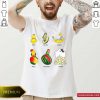 Parrots Lemon Avocado Banana Mango Shirt- Design By Romancetees.com