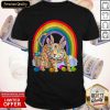 Super Bengal Cat Easter Eggs Bunny Rabbit Rainbow Shirt