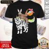 The Bengal Cat Easter Eggs Bunny Rabbit Rainbow Shirt