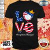 Vip Love American Flag Occupational Therapist Shirt