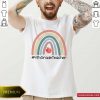 Cute Rainbow 4th Grade Teacher Shirt