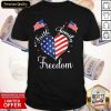 Heart Faith Family Freedom 4th Of July American Patriotic Shirt